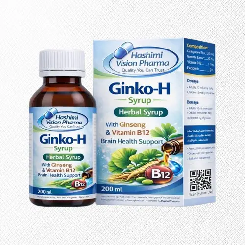 GINKO-H® Syrup Herbal Brain Support Formula (Ginkgo + Ginseng + Vitamin B12)
