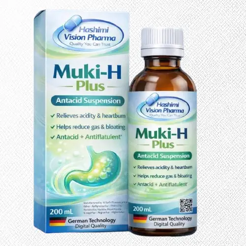 MUKI-H® PLUS Antacid Suspension Advanced Antacid + Antiflatulent Formula