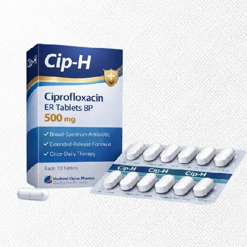 CIP-H Tablets 500 mg Ciprofloxacin Extended-Release Tablets BP