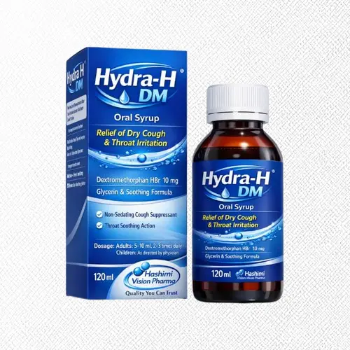 HYDRA-H DM® Oral Syrup Dextromethorphan HBr + Glycerin Soothing Formula
